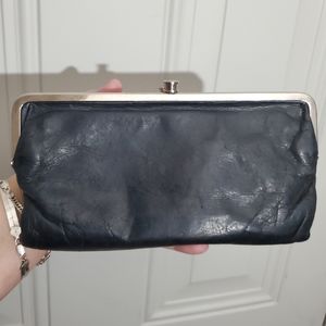 HOBO black lauren wallet leather GUC